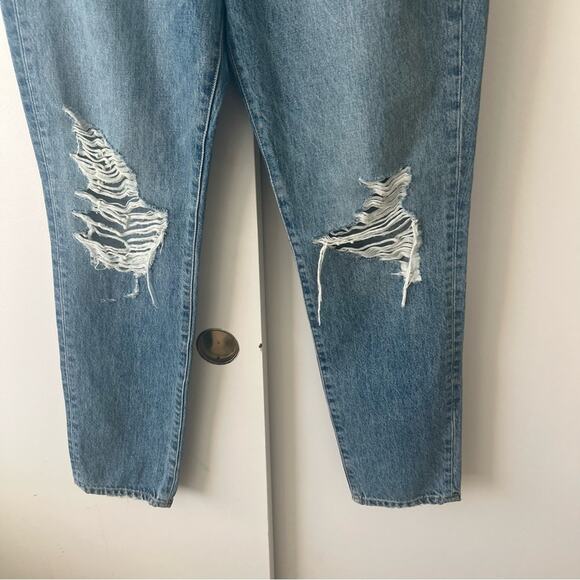NEW SLVRLAKE Beatnik Double Jeans Yoke High Rise Ripped Distressed Size 30 $369 - Picture 5 of 10
